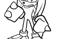 knuckles coloring pages printable