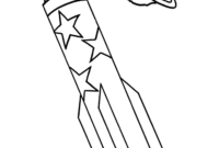 rocket coloring page