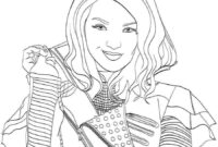 evie descendants coloring page evie descendants coloring page