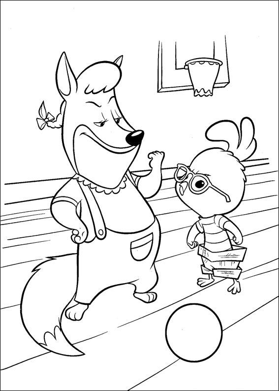 Krafty Kidz Center: Chicken Little coloring pages