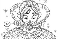vanellope von schweetz coloring page