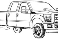 jacked up chevy truck coloring pages