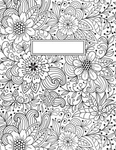 Coloring Page Binder Cover Printable | Children Coloring in 2020