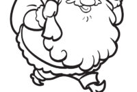 santa claus coloring page