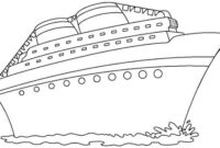 cruise ship coloring page