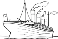 titanic coloring pages