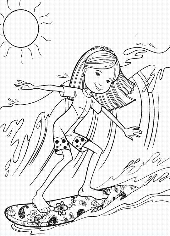 Surfing Coloring Pages | www.imgkid.com - The Image Kid Has It!