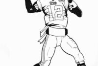 tom brady coloring page