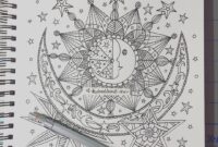 celestial moon coloring pages for adults celestial moon coloring pages for adults