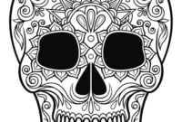 dia de los muertos sugar skulls coloring pages