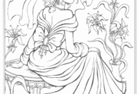 realistic princess coloring pages