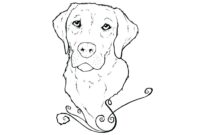 golden retriever coloring page golden retriever coloring page