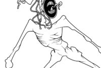 siren head coloring pages free siren head coloring pages free