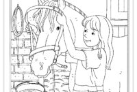 empty stable coloring page empty stable coloring page