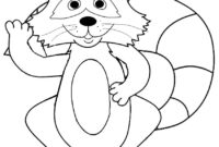 coloring page raccoon coloring page raccoon