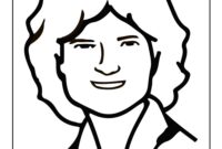sally ride coloring page