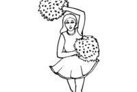 cute cheerleader coloring pages cute cheerleader coloring pages
