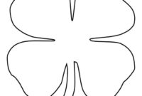 four leaf clover printable coloring page four leaf clover printable coloring page