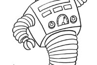 free robot coloring pages