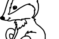 honey badger coloring page honey badger coloring page