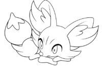 fennekin coloring page fennekin coloring page