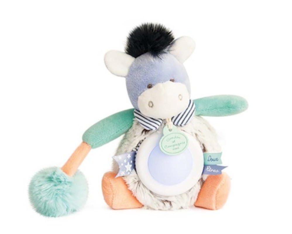 Doudou Et Compagnie - Peluche veilleuse âne lovely pistache