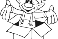 elf printable coloring pages