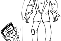 frankenstein color page frankenstein color page