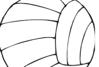 printable volleyball coloring pages