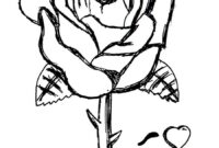 rose pictures to color