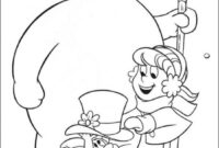 frosty the snowman coloring page frosty the snowman coloring page