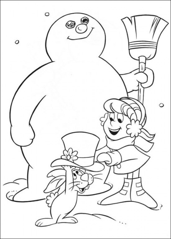 Free Printable Frosty the Snowman Coloring Pages - Best Coloring Pages