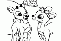reindeer and santa coloring pages reindeer and santa coloring pages