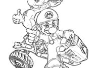 mario kart coloring pages printable