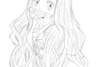 nezuko kamado coloring pages nezuko kamado coloring pages