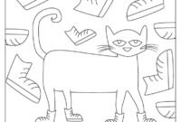 pete the cat coloring page pdf