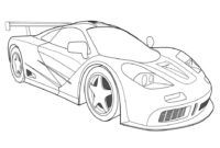 racing car coloring