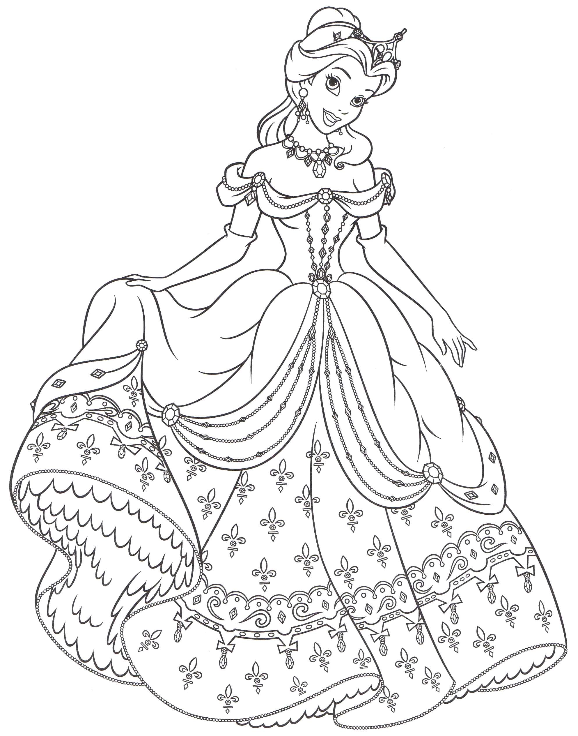 Coloriage princesse » Voyage - Carte - Plan