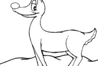 coloring picture of reindeer