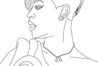 rihanna coloring page rihanna coloring page