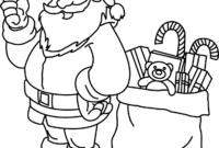 santa with presents coloring pages santa with presents coloring pages