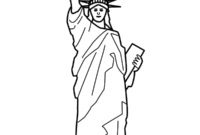 free statue of liberty coloring pages