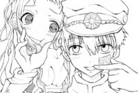 toilet bound hanako kun coloring pages