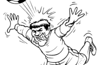 soccer player coloring page