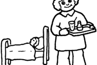 nurse coloring page