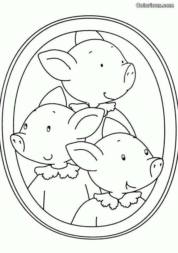 Activites: Coloriage Les 3 Petits Cochons - Activitez Vous! dedans