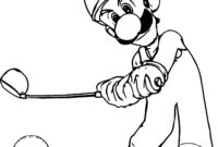 coloring pages luigi coloring pages luigi