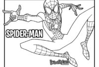 miles morales color page miles morales color page