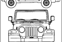 jeep wrangler coloring pages jeep wrangler coloring pages
