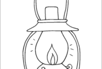 camping lantern coloring page camping lantern coloring page